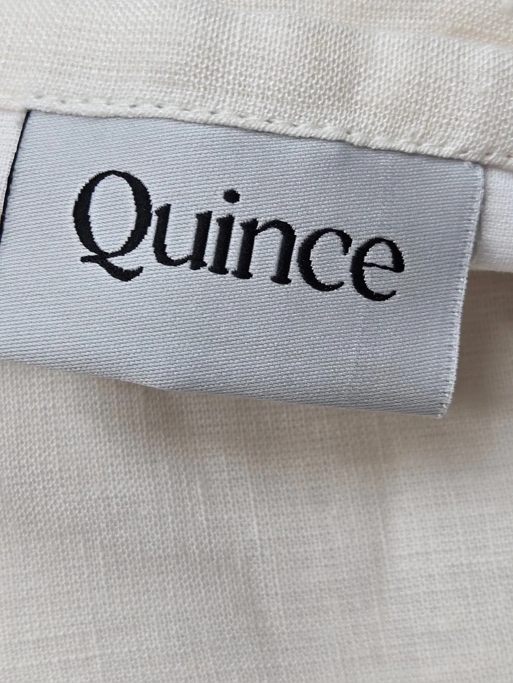 NWT QUINCE Set Of 2 48x96 European Linen Curtains Cream 0432